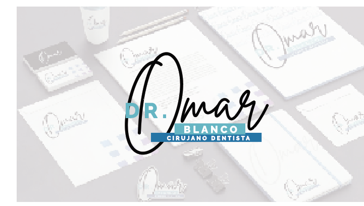 Identidad de marca para Dr. Omar Blanco, cirujano dentista